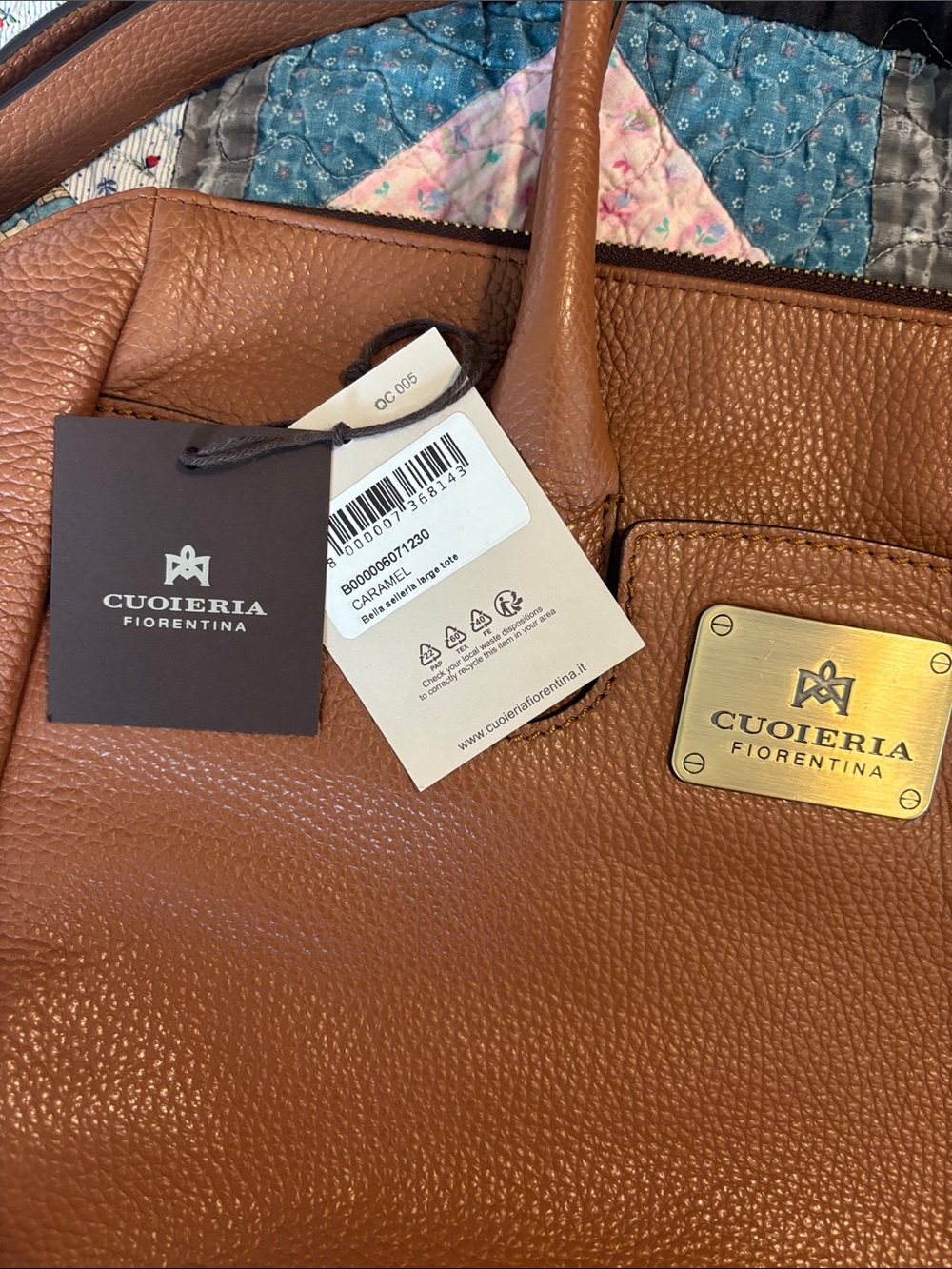 CUOIERIA FIORENTINA Leather Tote in caramel leather - Picture 2 of 14